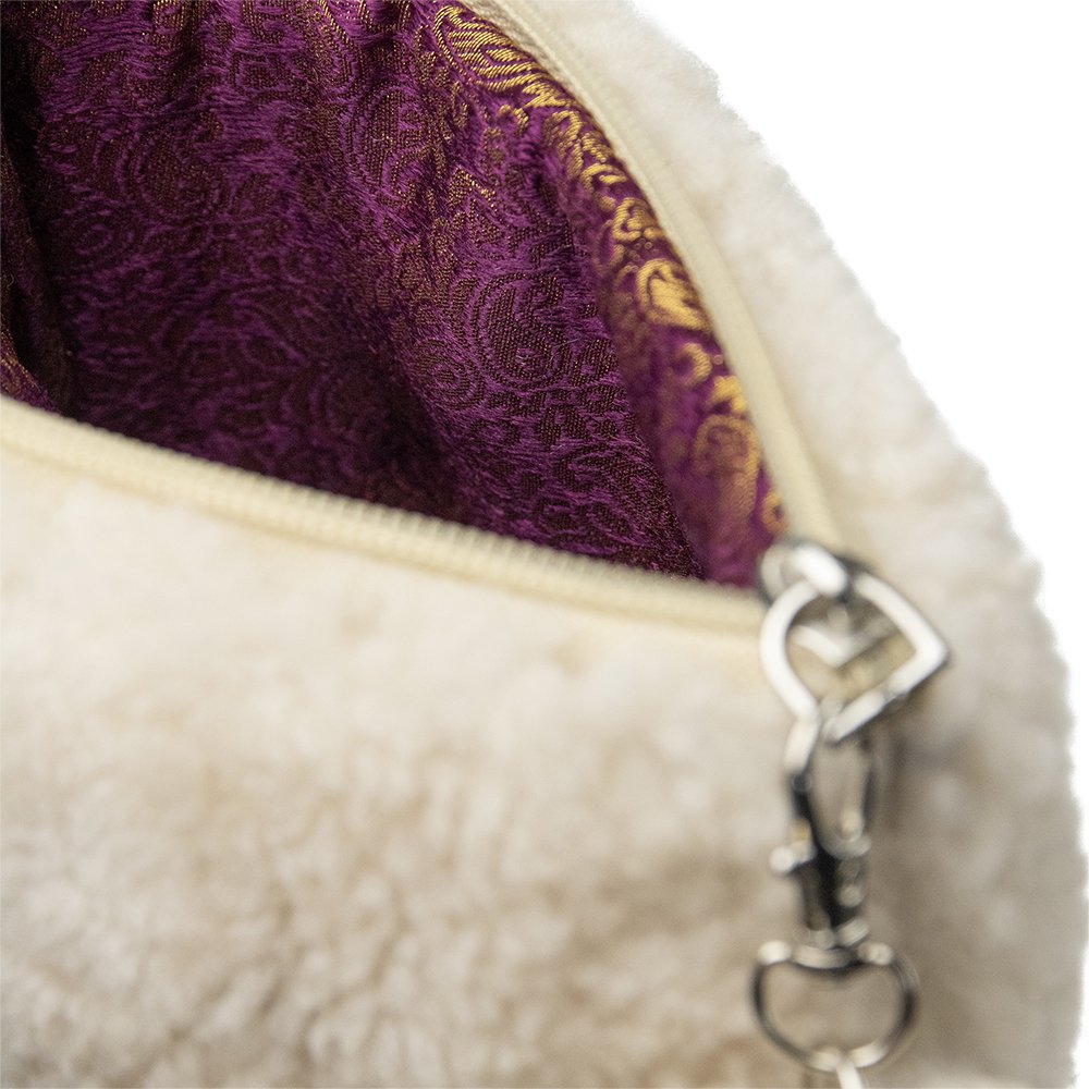Schaap wit etui met hartje 18cm