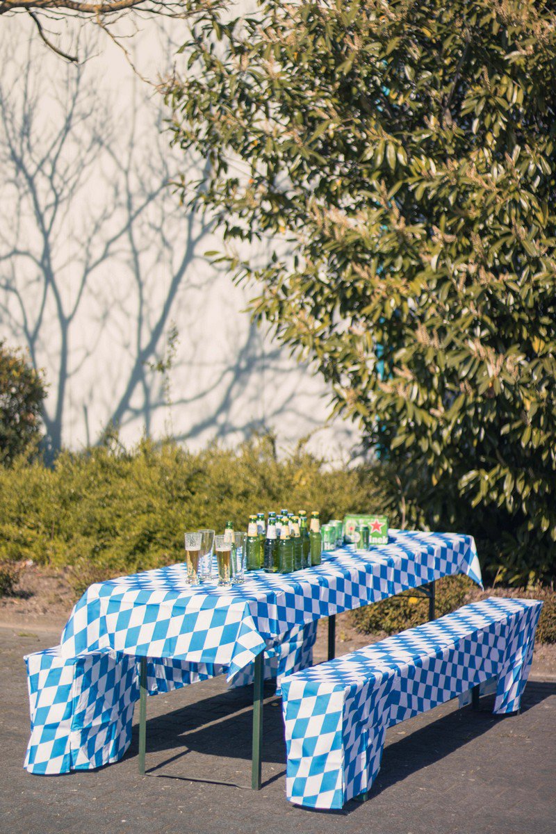 Bar Tablecover Vlamvertragend Bavarian D90cmxh130cm