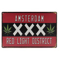 Amsterdam Retro Wandbord 20x30