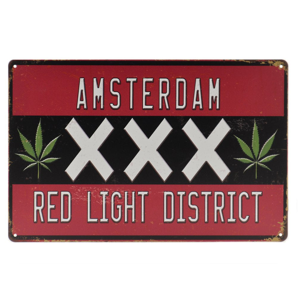 Amsterdam Retro Wandbord 20x30