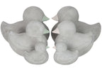 J-Line decoratie Monnik Zen - polyresin - geel - L