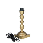Lampvoet ornament champagne goud 11x11x30cm
