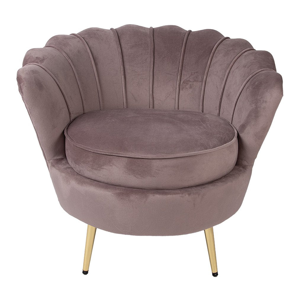 Fauteuil 83x75x76 cm Roze Textiel