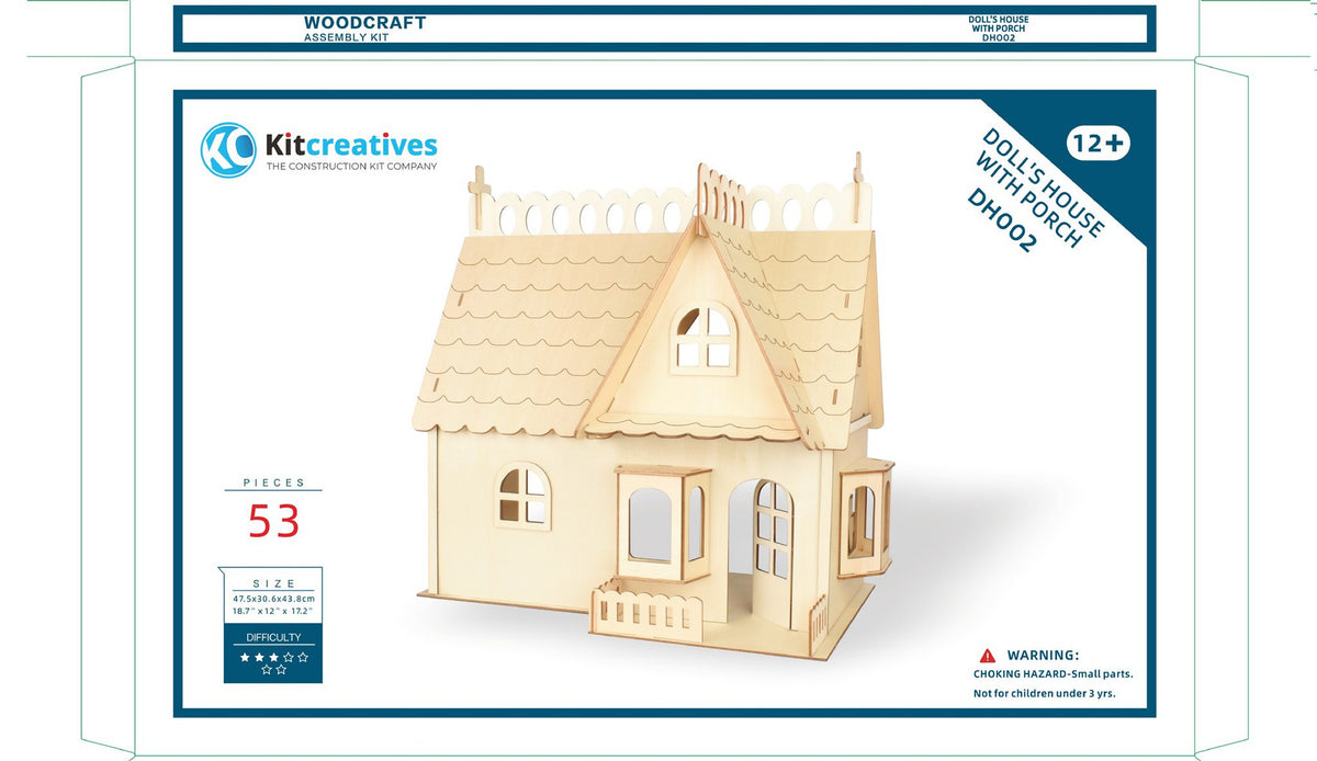 Bouwpakket Poppenhuis 'Huis met Dakkapel' 1:12