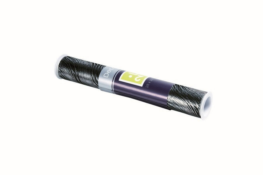 Milena Tafelband 9350 zwart 28cmx3mtr (opgerold)
