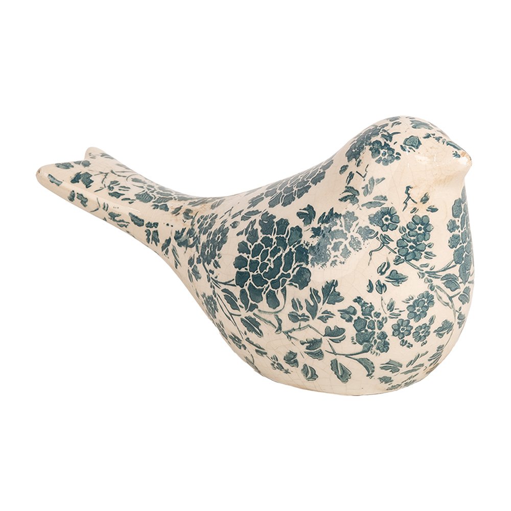 Decoratie Beeld Vogel 22x9x12 cm Beige Keramiek