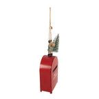 Kersthanger Brievenbus 6x3x14 cm Rood Kunststof