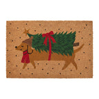 Deurmat Bruin Kokos Kerst