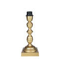 Lampvoet ornament champagne goud 11x11x30cm