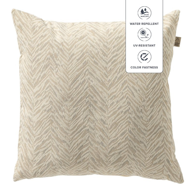 Nederlands decor Augusta - Outdoor Cushion 45x45 cm - Marshmallow - White
