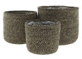 Papette Jutepot Set 3 bruin