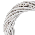 Krans Ø 40x7 cm Wit Rotan