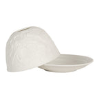 Waxinelichthouder Ø 12x8 cm Wit Porselein