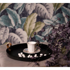 Kop en Schotel 95 ml Wit Beige Porselein Servies