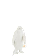 J-Line tafellamp Pinguïn - polyresin - wit - small
