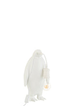 J-Line tafellamp Pinguïn - polyresin - wit - small