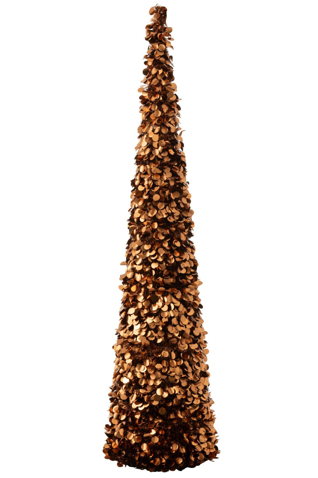 J-Line decoratie Boom Sprankelend - polystyreen - bruin - extra large