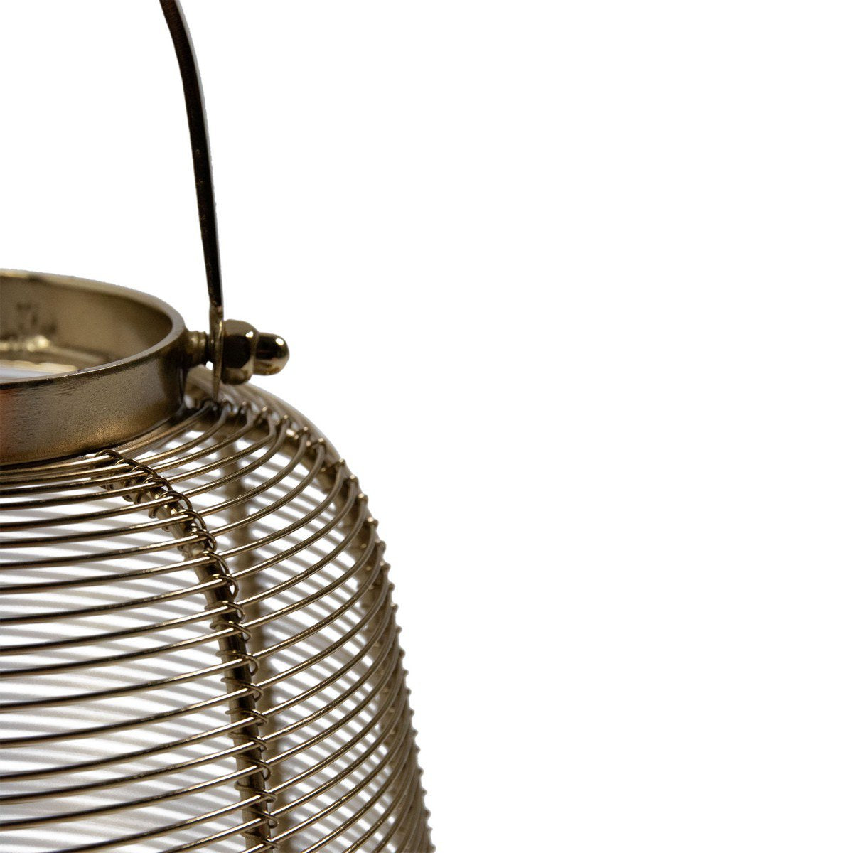Lantaarn met hendel goud h20 d23