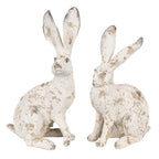 Beeld Konijn 26 cm Beige Polyresin Paasdecoratie