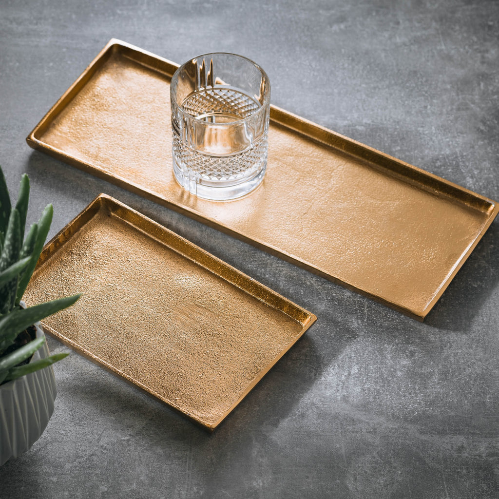 Decoratieve schaal 48,5x16cm goud Charm