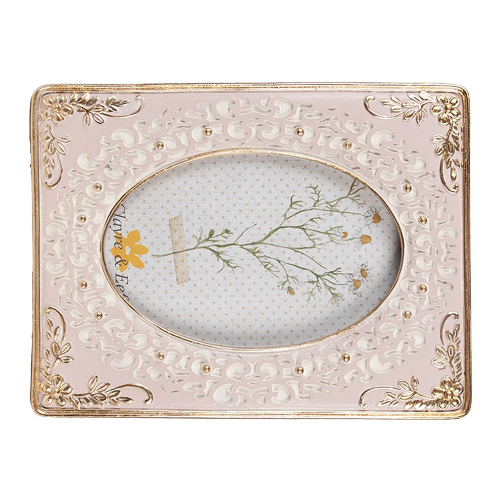 Fotolijst 10x15 cm Roze Polyresin Fotokader