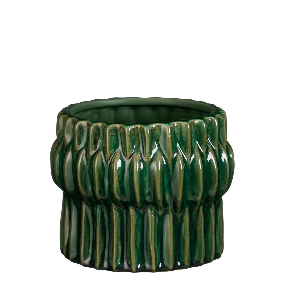 Gem pot rond groen