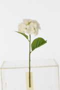 J-Line bloem hortensia Frisse Toets - textiel - wit - L