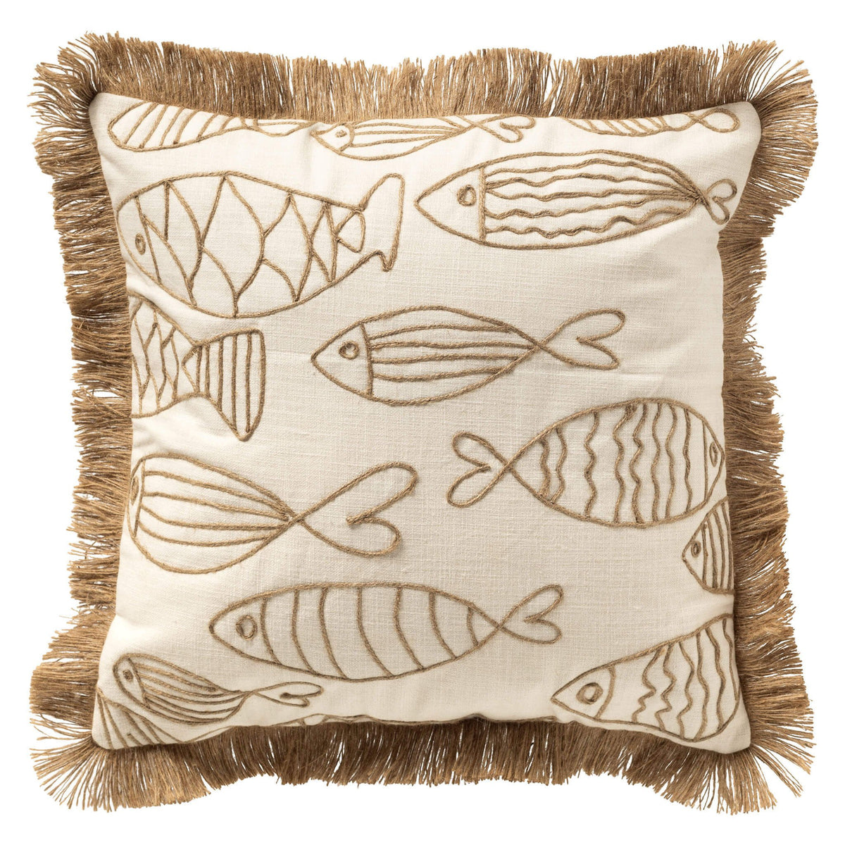 Dutch Decor Nemo - Kussen 45x45 cm - Gerecycled - Sneeuwwitje - Wit