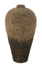 J-Line vaas Pot Antique - cement - bruin/zwart - 100 cm hoog