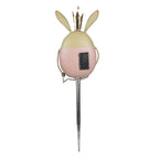 Tuinsteker Konijn 17x8x59 cm Roze Beige Metaal Tuinprikker