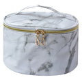 Toilettas Dames 21x12x15 cm Wit Grijs Polyester Make-Up Tasje