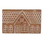 Deurmat 75x45 cm Bruin Kokos Huizen Kokosmat