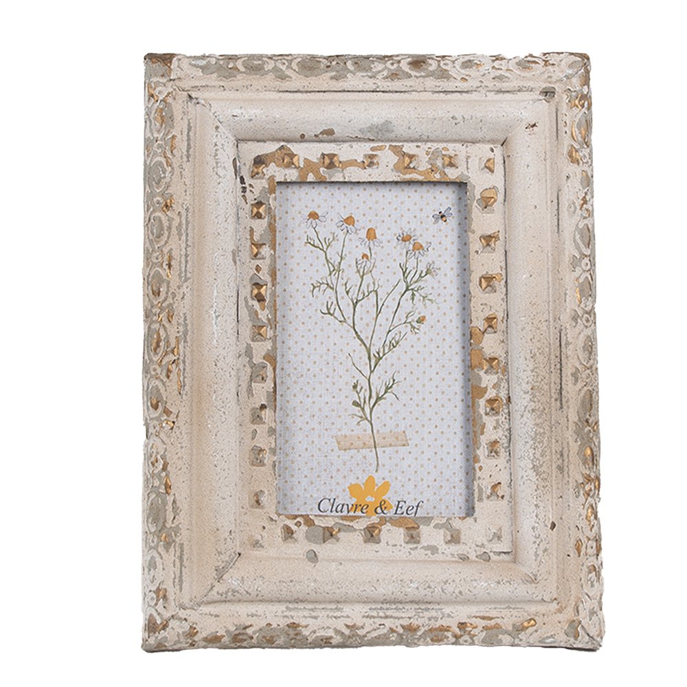 Fotolijst 10x15 cm Beige Metaal Fotokader