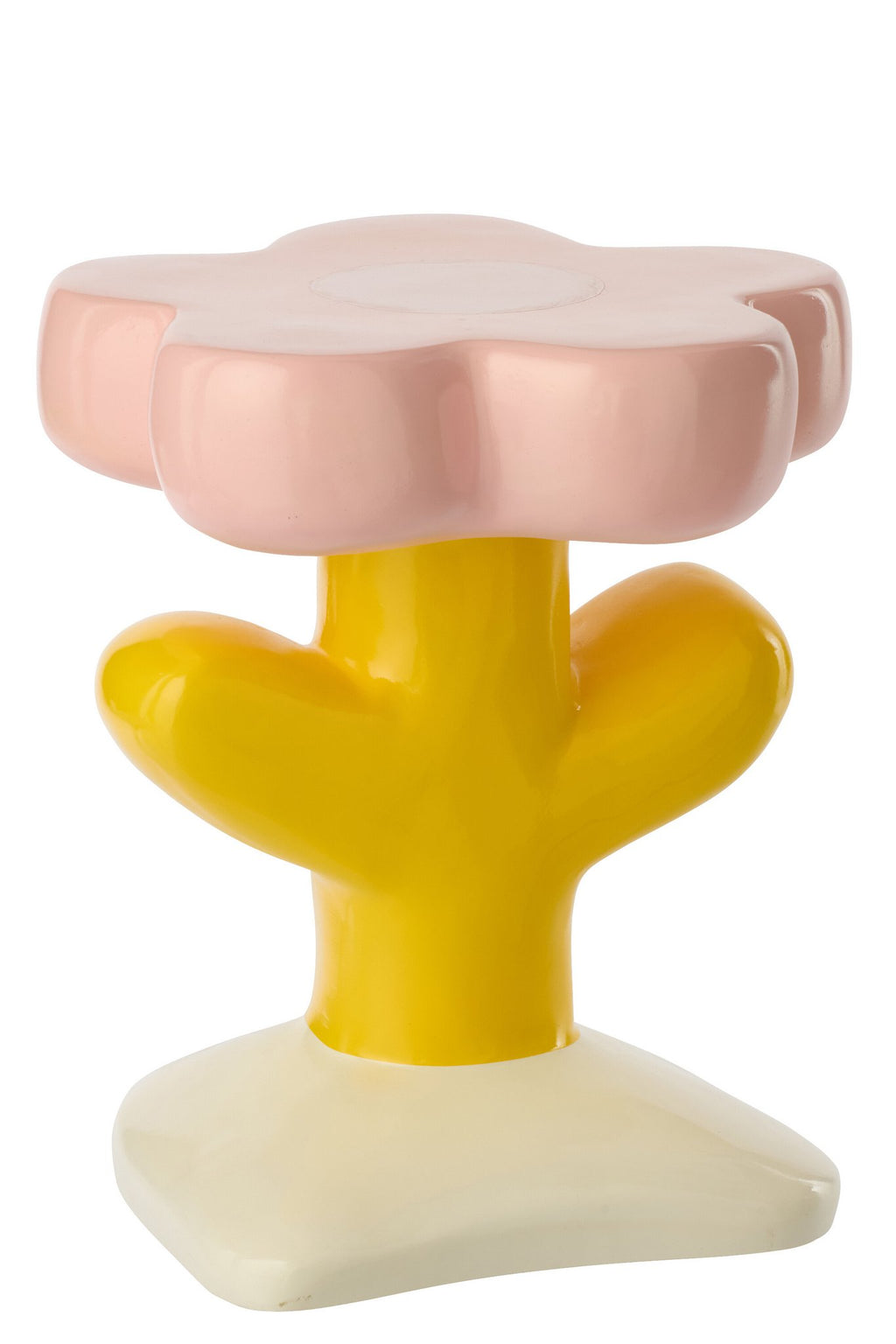 J-Line bijzettafel Bloem Mia - polyresin - mix