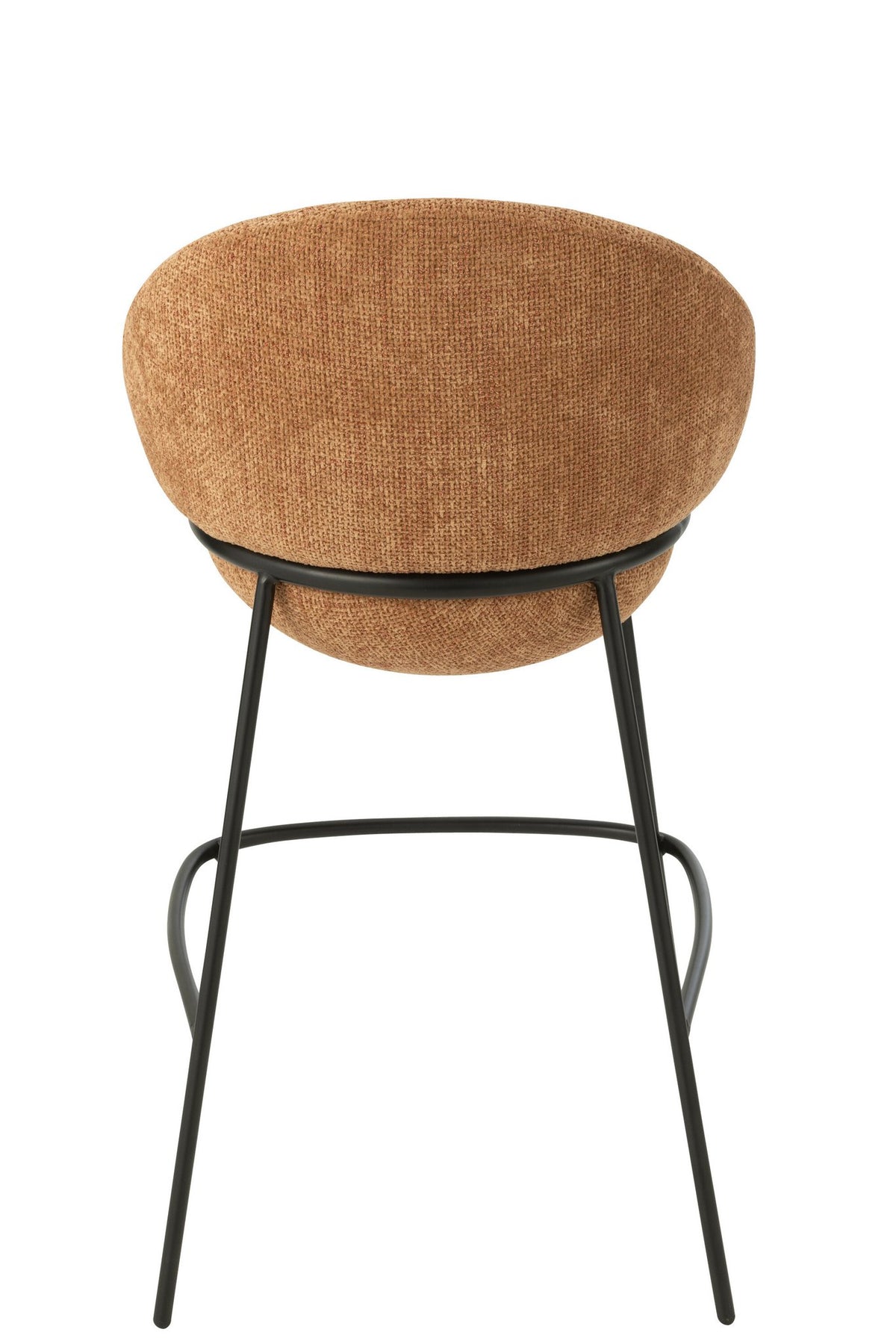 J-Line barkruk - ijzer - terracotta/zwart