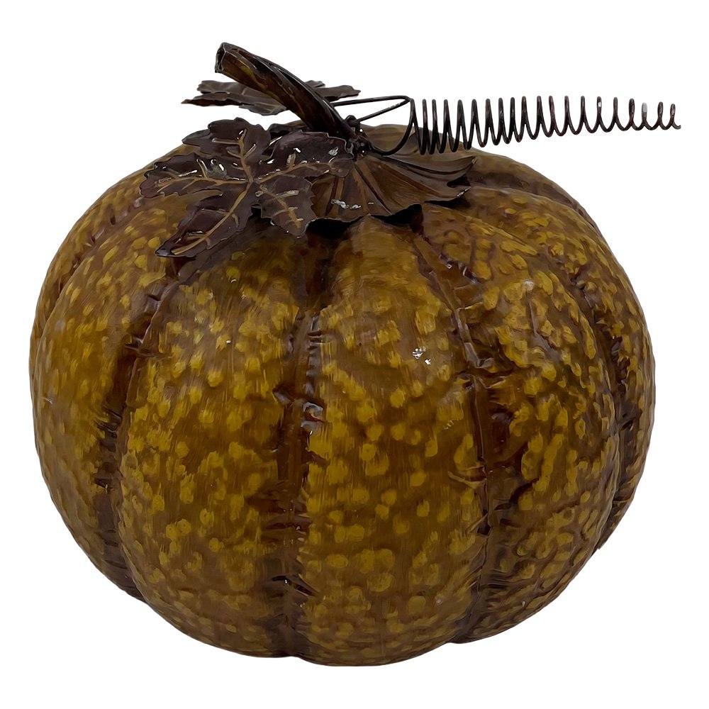 Decoratie Pompoen Geel Metaal