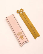 Bladwijzer | Metaal boogvormig gegraveerd | 15x3cm, geborsteld goud