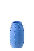 J-Line vaas Ruby Stippen - steengoed - blauw - S