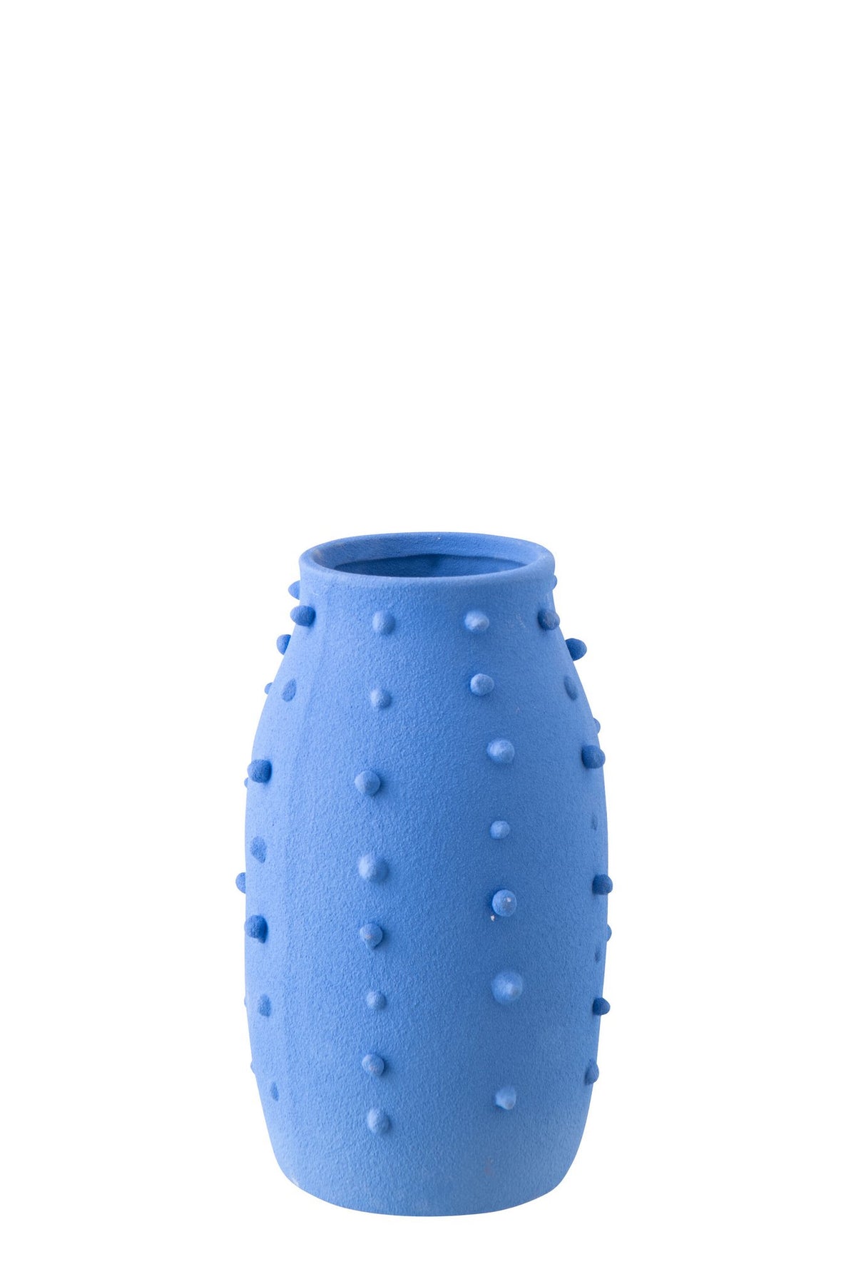 J-Line vaas Ruby Stippen - steengoed - blauw - S