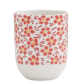 Mok 100 ml Rood Porselein Bloemen Theemok