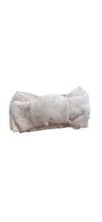 Gebreide babyhaarband – Beige