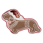 Sierkussen Hond 25x45x4 cm Bruin Polyester