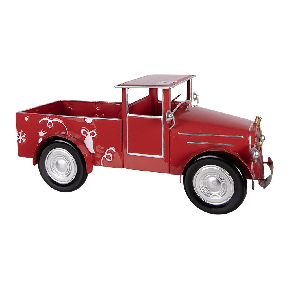Kerstdecoratie Beeld Auto 42x18x19 cm Rood Metaal