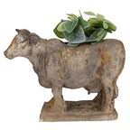 Bloempot Koe 36x15x28 cm Grijs Keramisch materiaal
