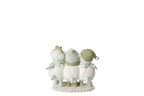 J-Line Winters schaap - steen - wit/groen