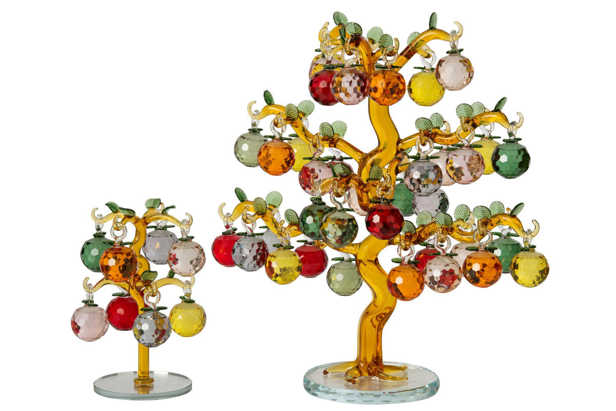 J-Line decoratieboom - kristal - multi