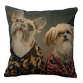 Kussen fluweel preppy honden 45x45cm*