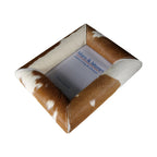 Fotolijst koe bol bruin/wit 18x13cm