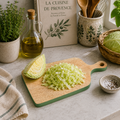 Mangohouten snijplank Green Edge Kaasschepbakje