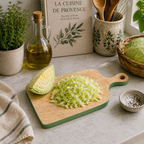 Mangohouten snijplank Green Edge Kaasschepbakje